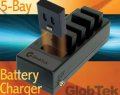 携帯用機器アプリケーションへの電池パックと5ベイ電池充電システム 携帯用機器アプリケーションへの電池パックと5ベイ電池充電システム