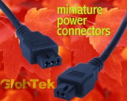 広範囲に使用できる小型の電源コネクター
