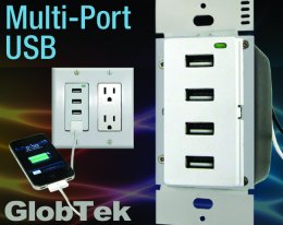 マルチポートウォール電源 による複数のUSBデバイスの使用